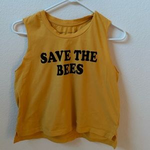 Save the bees crop top